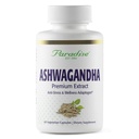 Paradise Herbs אורגני Ashwagandha, Ayurvedic Fitogen, טבעוני, non GMO, Gluten Free, 60 קפסולות צמחוניות