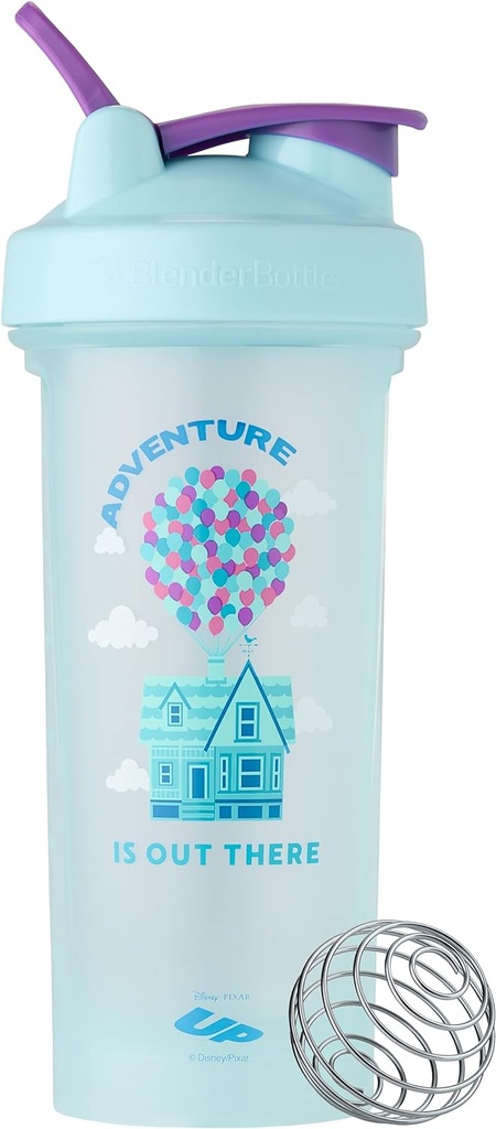 בלנדר בוטל Pixar Classic V2 Shaker בקבוק מושלם לשקיות חלבונים ו-Pre Workout, 28-Ounce, Up
