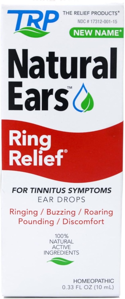Ring Relief Ear Drops Size .33z Ring Relief טיפות .33z