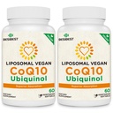 Besibest 1000 מ"ג Liposomal CoQ10 Ubiquinol, 120 Softgels טבעוני, גבוה Absorption Ubiquinol CoQ10, Active Antioxidant Form של Coenzyme Q10 עבור פונקציונליות לב ואנרגיה ייצור
