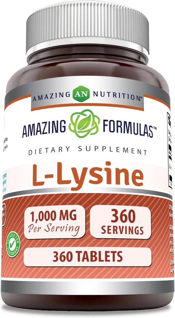 פורמולה מדהימה L-Lysine 1000 Mg | 360 Tablet | תוספי תזונה