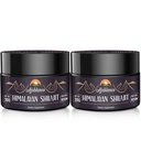 A Joblanco 600 מ"ג טבעי ההימלאיה אורגני Shilajit Resin - ההימלאיה Gold Shilajit Resin עם תערובת Ayurvedic בפוטנציה גבוהה של אנרגיה, כוח ותחמושת, Pack של 2