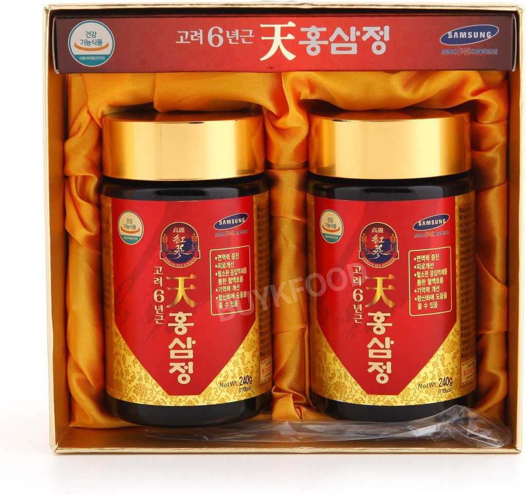 6 שנים שורש Red גינזנג זהב לחלץ, 240g(8.5oz) X 2ea, Saponin, Panaxs