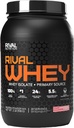 Rivalus Rivalwhey - Strawberry Creme 2lb - 100% חלבון Whey, חלבון Whey חלבון Isolate מקור ראשוני, פרופיל תזונתי נקי, BCAAs, No Banned Substances, Made in USA