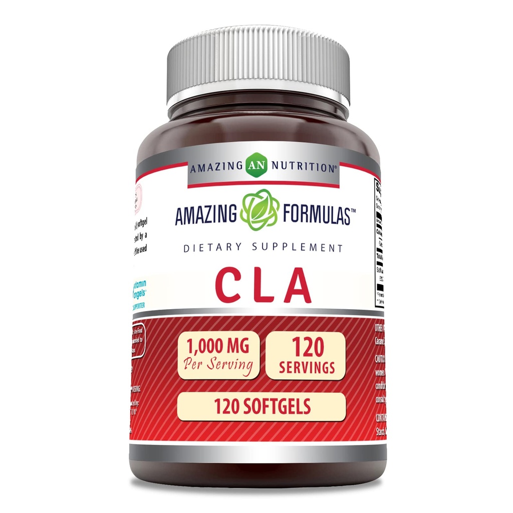 פורמולות מדהימות CLA Amino Acid תוסף | 1000 Mg לכל משרת | Softgels | Non-GMO | Gluten-Free | Made in USA (1 Pack, 240 Count)