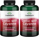Swanson Garlic עם קייאן 200 קפסולות (2 Pack)