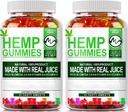 (2 Pack) hemp Gummies - 90PCS Stress Relief פירותy Gummy Bear with Hemp Oil