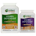 Vision Defender AMD ו- Vision Defender MZ Macula Health Bundle - AreDS2 Formula Boosted by Optimum High Power Meso-Zeaxanthin Vegan Health Supplement (90 ימים אספקה)