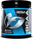 שריר Feast טבעוני BCAA אבקת 4:1 Ratio Keto Friendly סוכר חינם פוסט עבודה ללא התאוששות, Blue Ice Pop, 300g