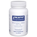 Pure Encapsulations Bromelain 2400 500 מ"ג - עבור תמיכה תזונתית & Musculoskeletal בריאות - תמיכה משותפתs & שריר התאוששות * - Proteolytic Enzy - טבעוני - 60 קפסולות