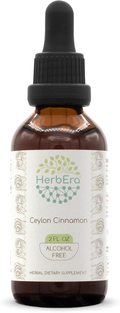 Ceylon Cinnamon B60 Alcohol-Free Herbal Extracting Tincture, excentrated Liquid Drops Natural Cinnamon (Cinnamum Verum) 2 oz)