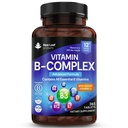 ויטמין B Complex - 365 טבליות קטנות (One Year Supply) כוח גבוה כל 8 B ויטמין B1-B2-B3-B5-B6-B12, Biotin, Folic Acid ו- ויטמין C - הפחתה של עייפות, אנרגיה ו- Immune Support - בריטניה Made Made