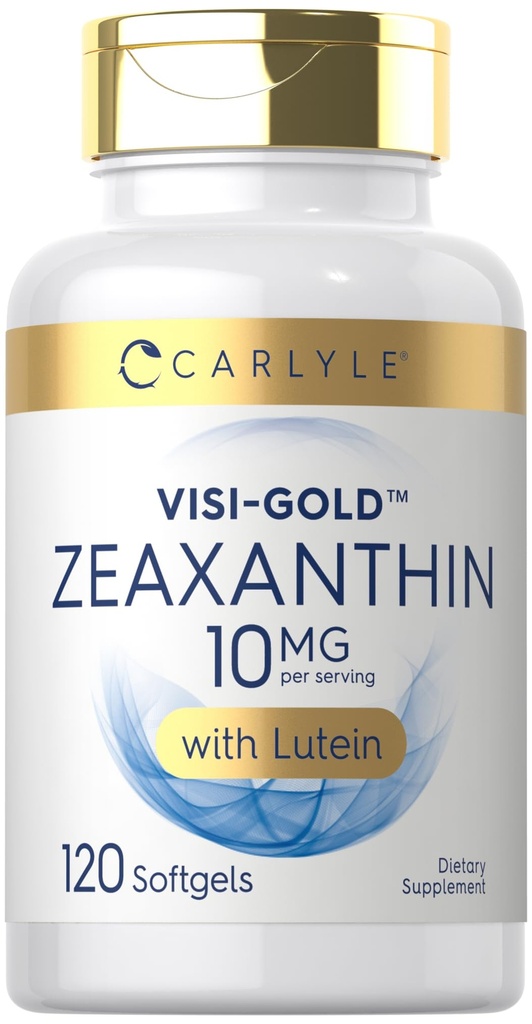 קרלייל Zeaxanthin 10mg | 120 Softgels | תמיכת בריאות העין עם Lutein