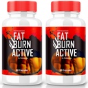 (2 Pack) Fat Burn Active Pills, Fat Burner Active Advance Keto Formula - Advanced Weight Loss Support, All Natural Keto Supplement, Fat Burn Keto ויטמינים, FatBurn Keto Active Reviews (120 קפסולות)