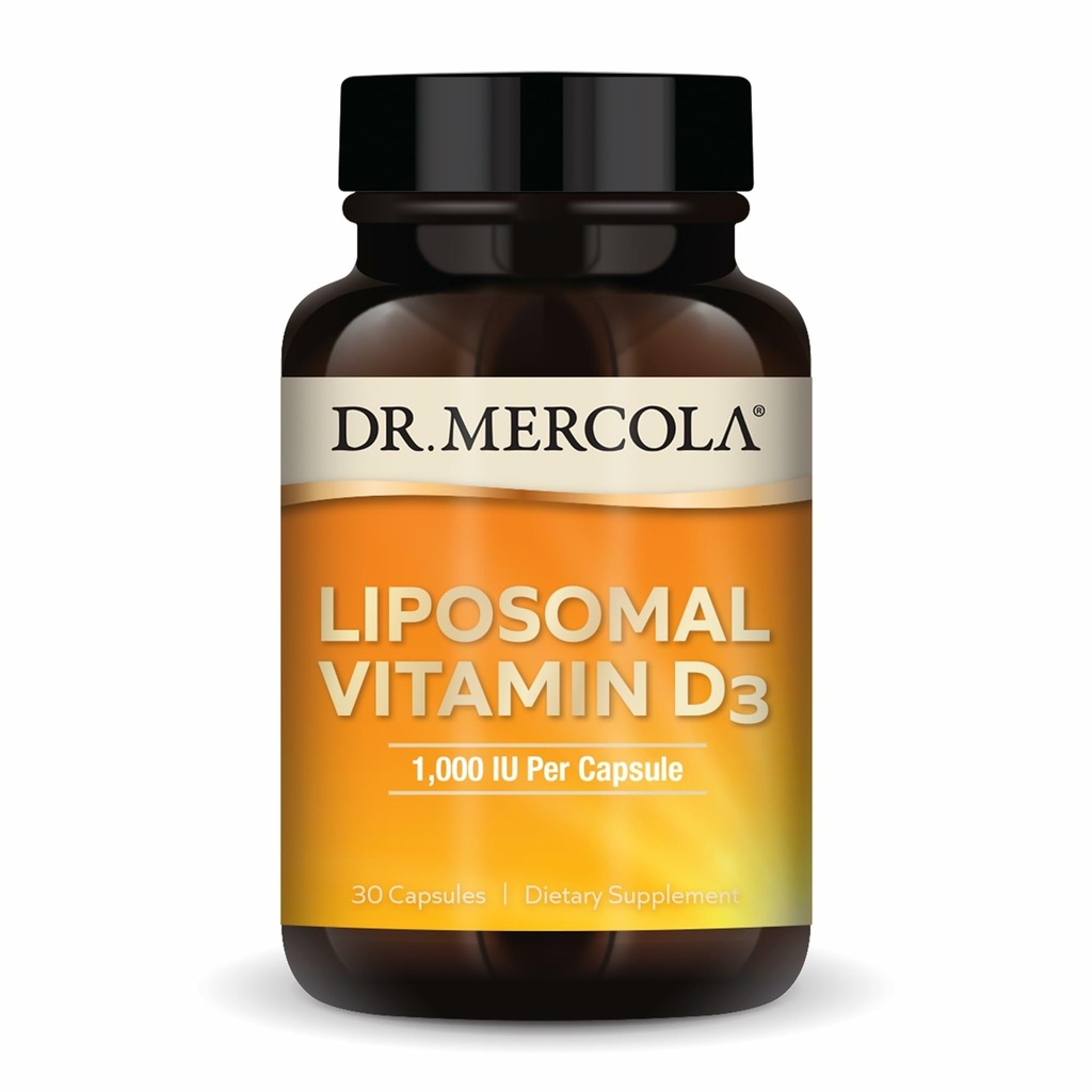 ד"ר מריקולה Liposomal ויטמין D3 - תומך בלב, עצם ובריאות החיסון - 1,000 IU Per Serve - non-GMO, Soy Free & Gluten Free - 30 קפסולות (30 משרתים)