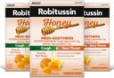 Robitussin Medi-Soothers Honey Lemon גרון לוזges, Long-Lasting Cough + Sore גרון כאב הקלה - 48 Count (3 x 16ct Packs)