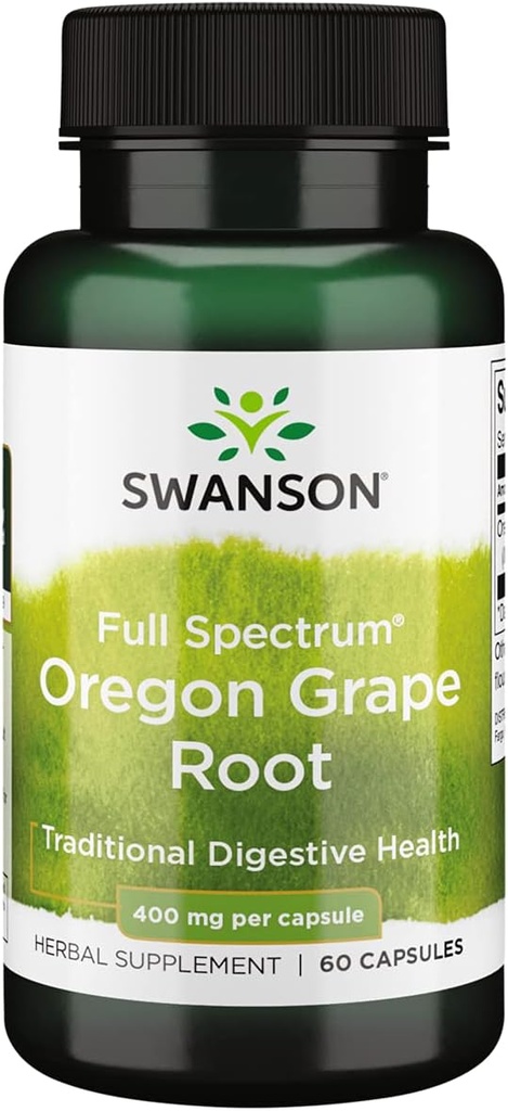 Swanson Full Spectrum אורגון-Grape Root 400 מיליגרם 60 קפסולות