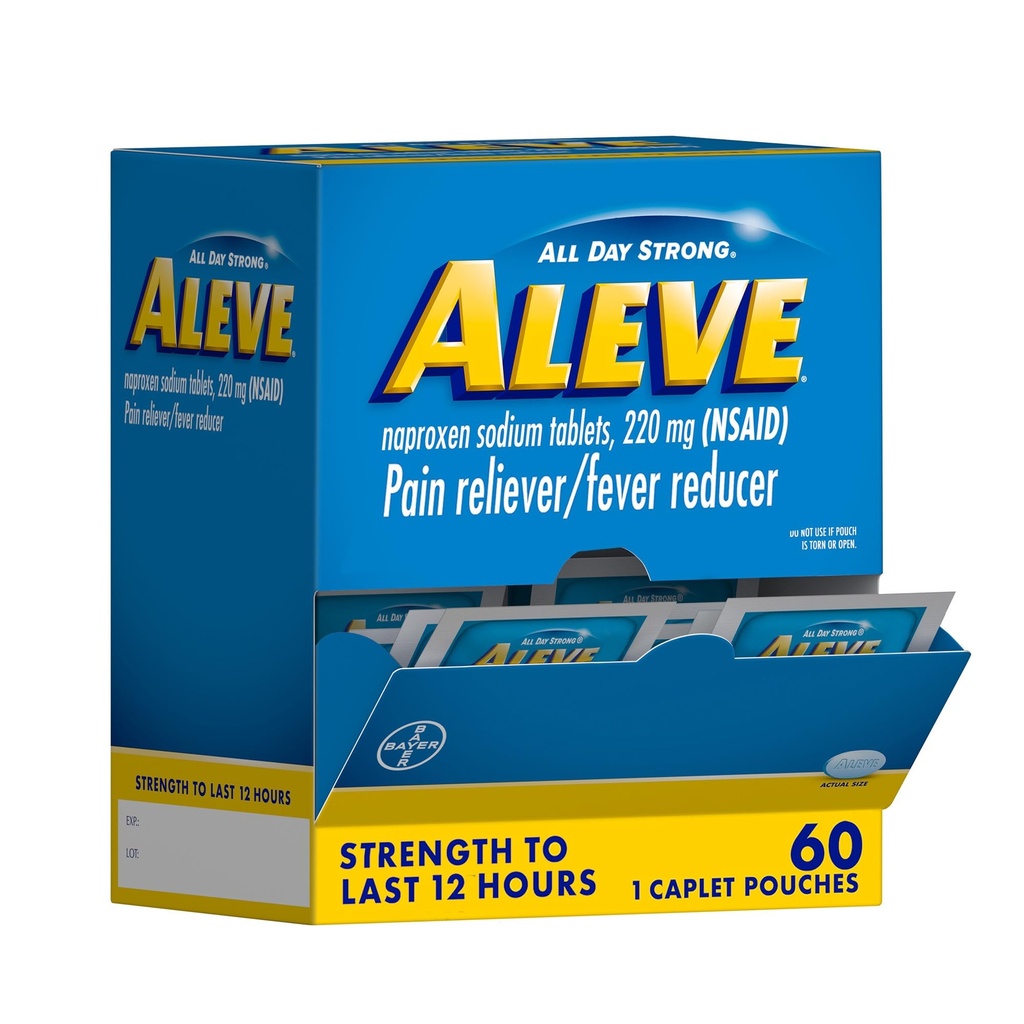 חלב כאב Reliever & Fever להפחית Naproxen Sodium Caplets, גוף ו דלקת פרקים כאב Reliever, תרופות למבוגרים ולילדים ימי 12 ומעלה, 60 אנשים
