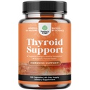 Herbal Thyroid Support Complex - Potent Kelp Iodine תוסף עם L Tyrosine, Blawdderrack, Selenium & Pure Ashwagandha עבור איזון הורמונלי - Mood & Energy Dietary Pills - 120 קפסולות הליאל