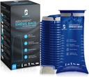 ROXALACE® Emesis Bags עם אבקת Absorbent עבור Nausea ו Vomiting הקלה - 20 Pack 1200 מ"ל, נסיעות ידידותיות, פתרון Hygienic עבור מחלות תנועה, מחלת בוקר, טיפול, ו Emergencies