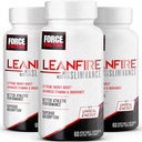 גורם כוח LeanFire עם SLIMVance הבא, גלולות אנרגיה מתקדמות עם ויטמין B וקפאין כדי Boost Metabolism, לשפר את המיקוד, ולשפר את הביצועים של Workout & Fitness, 60 Count (Pack של 3)