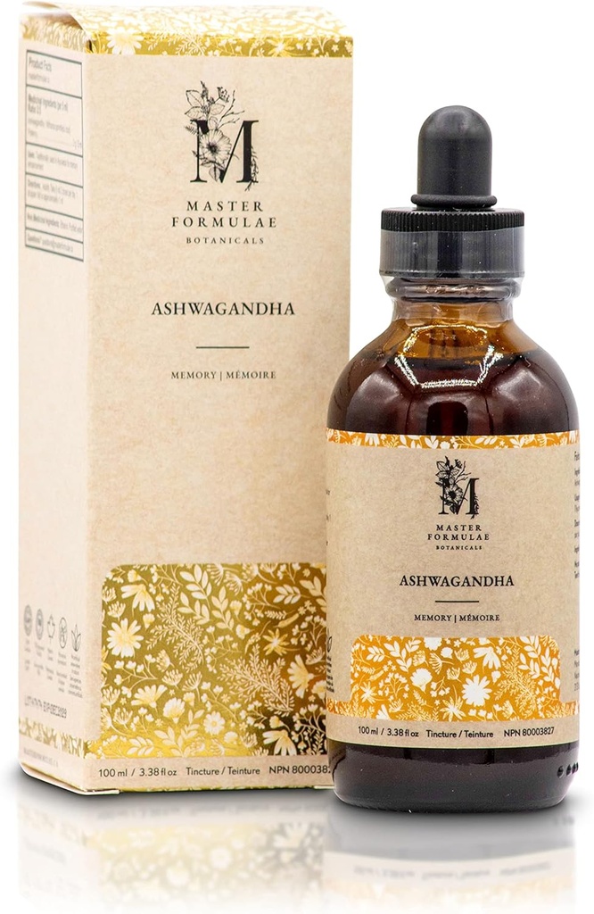 Master Formulae Ashwagandha Root Herbal Tincture 100 מ"ל | תוספת כוח לחלץ 100% טבעי