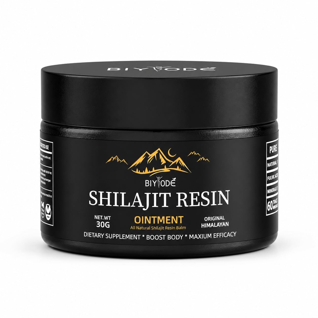 ההימלאיה Pure Shilajit Resin 600 מ"ג 50 משרתות עם Fulvic Acid & 85 + Trace מינרלים טבעוניים non-GMO אנרגיה תוספת עבור גברים ונשים עתיקה Ayurvedic פורמולה