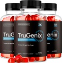 (3 Pack) TruGenix Gummies, TruGenix Gummies עבור גברים, טיניקס חניכיים מתקדמות פורמולה, TruGenix ACV Gummies, TruGenix תמיכה חניכיים, Premium Formula, 180 חניכיים במשך 3 חודשים