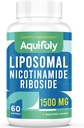 Liposomal Nicotinamide Riboside תוסף 2000 מ"ג עם TMG ו Pterostilbene עבור Absorption מקסימלית, עליונות NAD, Boosting NAD+, אנרגיה סלולרית והגנה על גיל, 60 Softgels