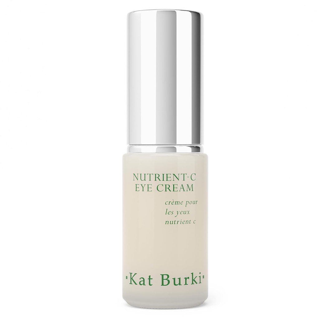 Kat Burki 8% Stabilized ויטמין C Eye Cream עם Caffeine, Dark Circle Reduction & Depuffing Eye Zone Treatment, 0.5 Fl Oz