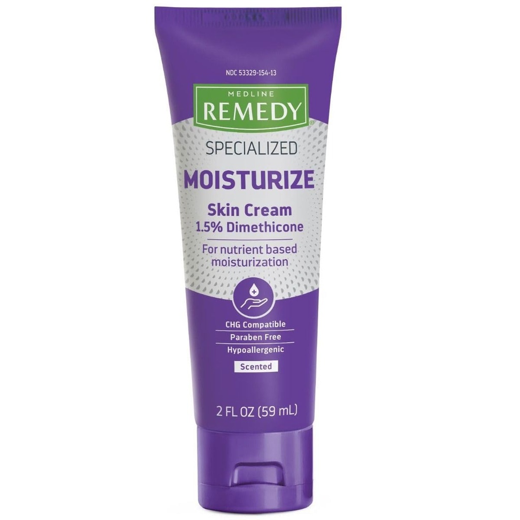 מדלין Remedy Specialized Skin Cream (2 oz Tube), Scented, 1.5% Dimethicone, Nourishing Moisturizer עבור עור יבש, Sulfate-Free, Paraben-Free, Hypoallergenic Body Cream, Daily Lotion for Dry Skin