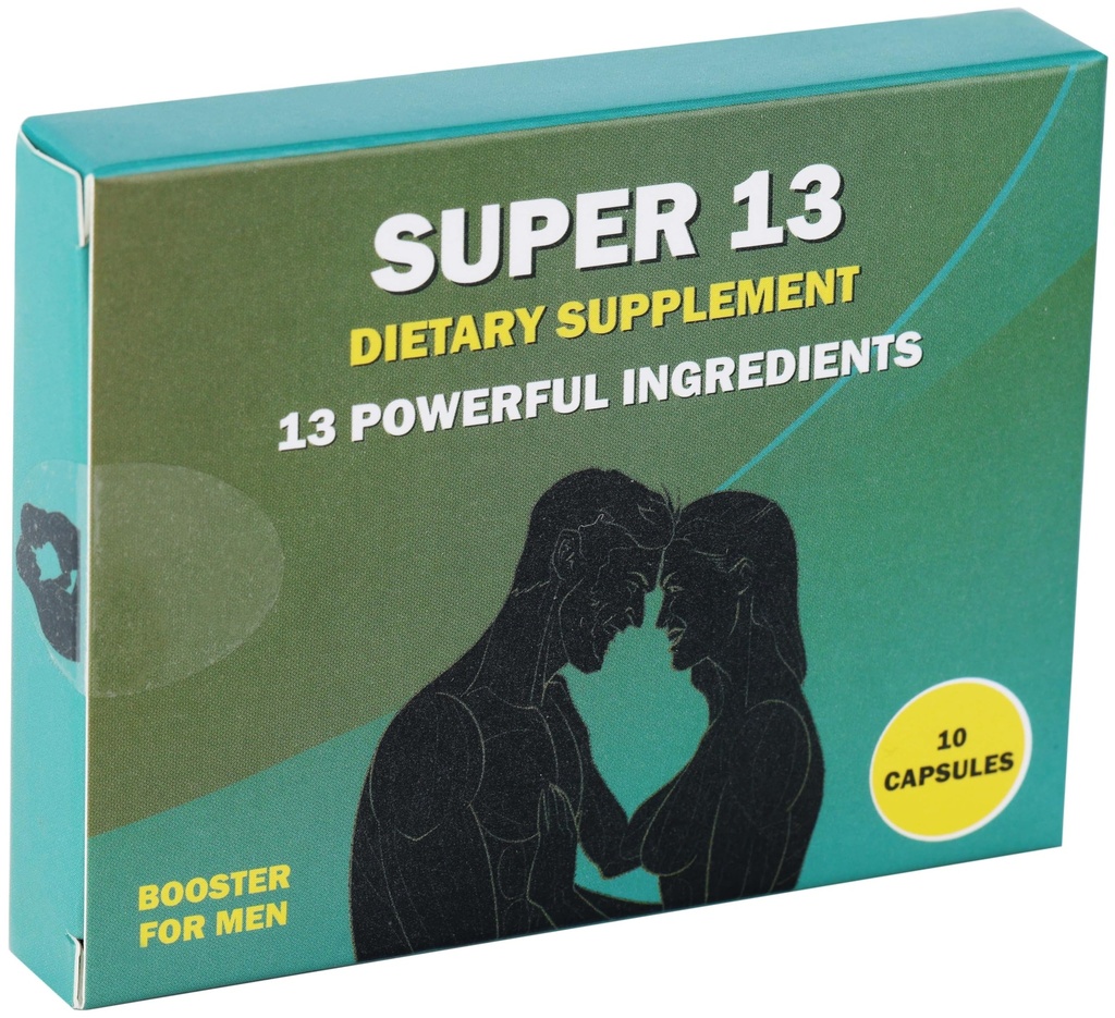 Super 13 Fast Acting Herbal זכר תוספת עבור גברים. 13 חומרים צמחיים - הורנסי גואה Weedטונגkat Ali Maca & More for Energy Vitality Sta Endurance and Performance Enhancer Pills 10 Caps
