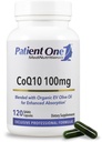 מטופל אחד Coenzyme Q10 (CoQ10) 100 מ"ג | תוסף Antioxidant לתמיכה ב- Heart and Vascular Health * עם שמן זית אורגני | 120 קפסולות
