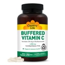 המדינה חיים Buffered ויטמין C 1000 מ"ג עם bioflavonoids, Calcium, Magnesium, Potassium - Immune תמיכה, קפסולות טבעוניות, Gluten-Free, Gentle על Stomach - 250 טבליות