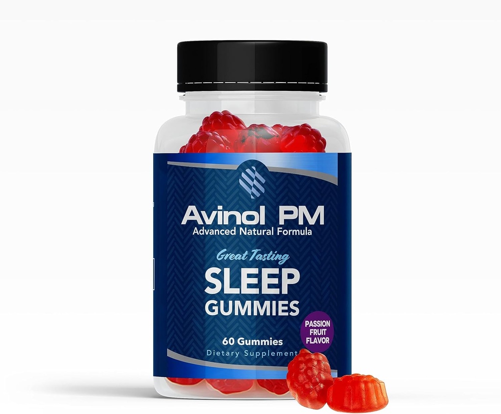 Sleep Gummies - Advanced Natural Formula with L theanine, Passionflower, Chamomile, and Lemon Balm - Made in the USA, Passion Fruit Flavor, 60ct