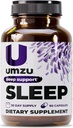 UMZU Magnesium Sleep תוספי תמיכה עם GABA ו- L-theanine, מנוחה מלאה גוף ותמיכה Mood, Non-Melatonin Formula - 180 קפסולות