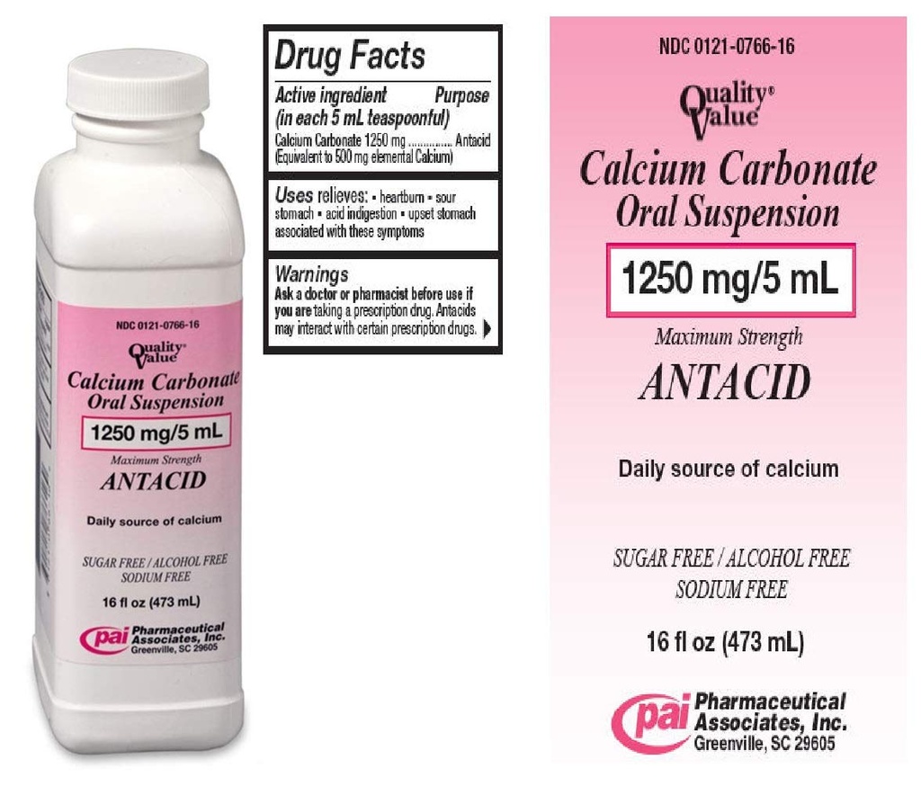Calcium Carbonate Oral Suspension 1250 מ"ג / 16 Oz.