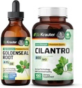 BIO KRAUTER Goldenseal Tincture 4 Fl. Oz. & Cilantro 100 קפסולות