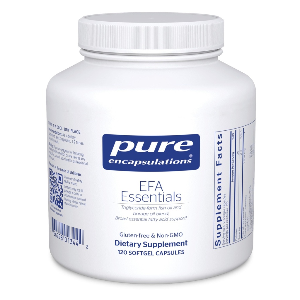 Pure Encapsulations EFA Essentials | Triglyceride-Form Fish Oil and Borage Oil Band