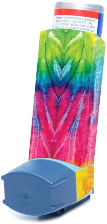 MightySkins Skin for Ventolin HFA Asthma Inhaler - Tie Dye 2 | Protective, Durable, ייחודי Vinyl Decal העטיפה | קל ליישם, להסיר ולשנות סגנונות | Made in the USA