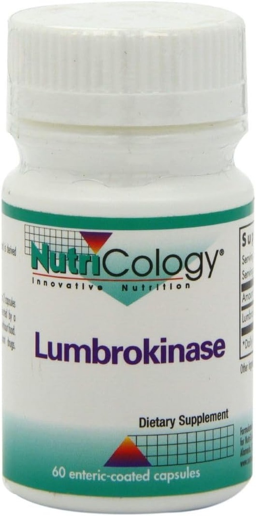 תוספי תזונה Lumbrokinase - תמיכה במערכת Circulatory, תומך דם Circulation כבר בטווח הרגיל - 60 נדחה לשחרר קפסולות צמחוניות