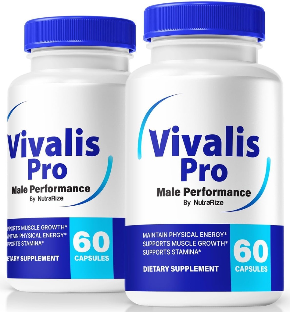 (2 Pack) Vivalis Pro Pills - Premium Male Formula for Fast Acting Energy, Endurance, and Performance, Vivalis Pro קפסולות בסגנון Active & Balanced Lifestyle, הרשמי Viva Lis Pro (120 קפסולות)