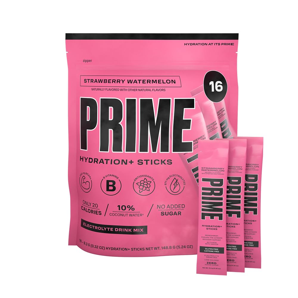 PRIME HYDRATION+ Sticks Strawberry Watermelon