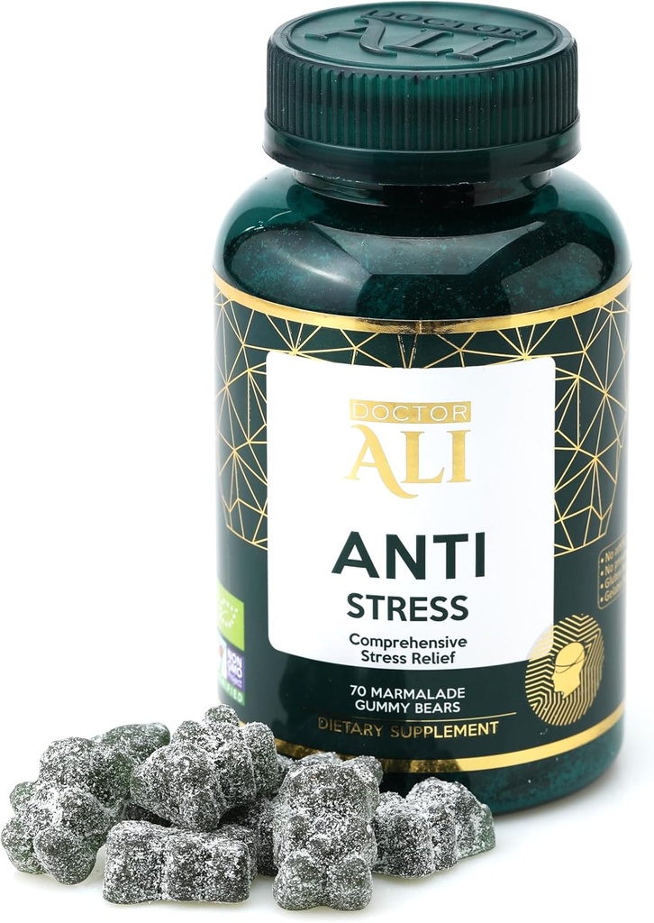 Doctor ALI - מסטיקמי מתח נרחבים | Made With Organics | 70 Count | Gluten Free | Gelatin Free