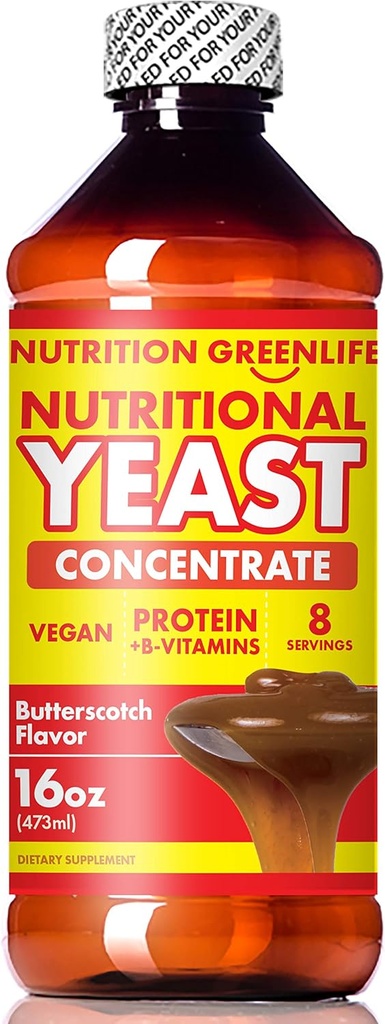 מזון Yeast ריכוז על ידי תזונה ירוקה החיים (16 fl oz) עם ויטמין B-12, Beta Glucan, Amino Acids