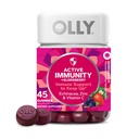 OLLY Immunity Gummy, Immune Support, Elderberry, Zinc, ויטמין C, תוסף, ברי פלפור, 15 יום אספקה - 45 ספירה