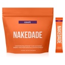 Nakedade Grape - Performance Enhancing Sports Drink - אבקה אלקטרוליטית - No GMOs או Artificial Sweeteners, Gluten-Free, Soy-Free - 16 Sticks