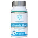 Ashwagandha & Shilajit - Ashwagandha KSM-66 1000mg & Purified Shilajit לחלץ 200 מ"ג (50% Fulvic Acid) - No aמלאים מלאכותיים, Binders או Flow Agents - מתאים טבעונים