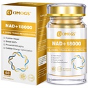 OMOGS NAD + 300 מ"ג + Trans-Resveratrol 200 מ"ג, תוסף NAD טהור, מקס Absorption, תוסף Boosting לתיקון DNA, הזדקנות בריאה, אנרגיה סלולרית וארוכות, 60 קפסולות
