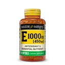 MASON NATURAL ויטמין E 450 מ"ג (1,000 IU) - Antioxidant and Essentialent, מערכת החיסון בריאה, עור ועיניים, תוסף גוף שלם, 50 Softgels
